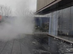 鶴壁綠城桂語鉑銳景觀霧森設(shè)備安裝調(diào)試完畢